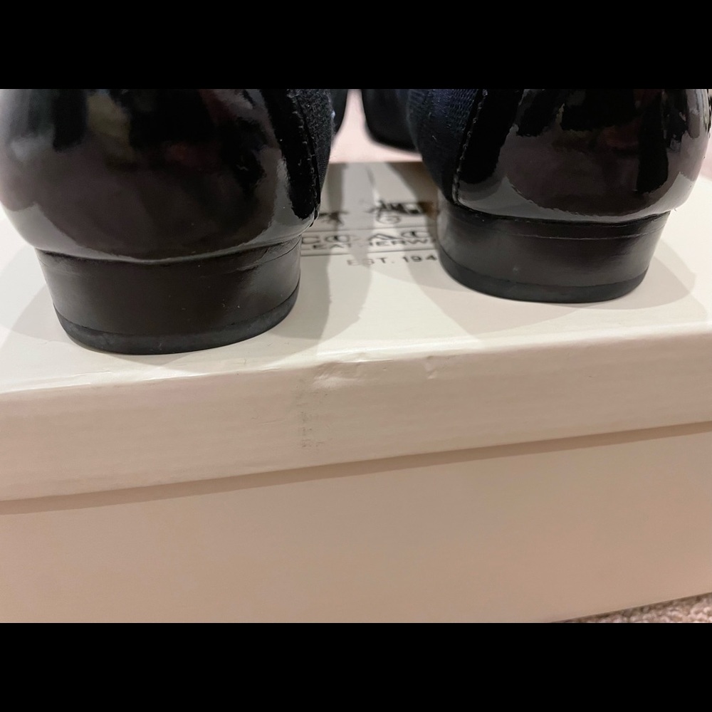 Coach Elkie Black Driving Moccasins Loafer Size 6.5 - Picture 2 of 8